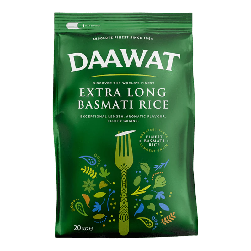 DAAWAT Extra Long Basmati Rice 20KG