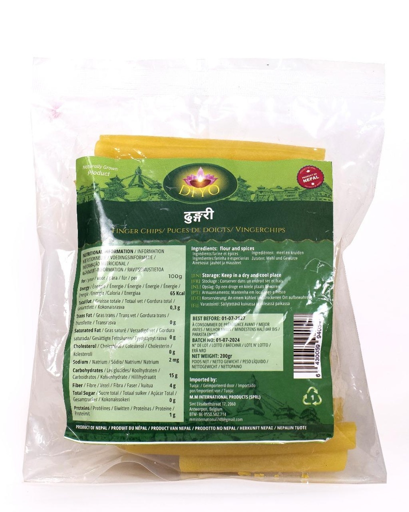DIYO DHUNGRI FINGER CHIPS 54X200G