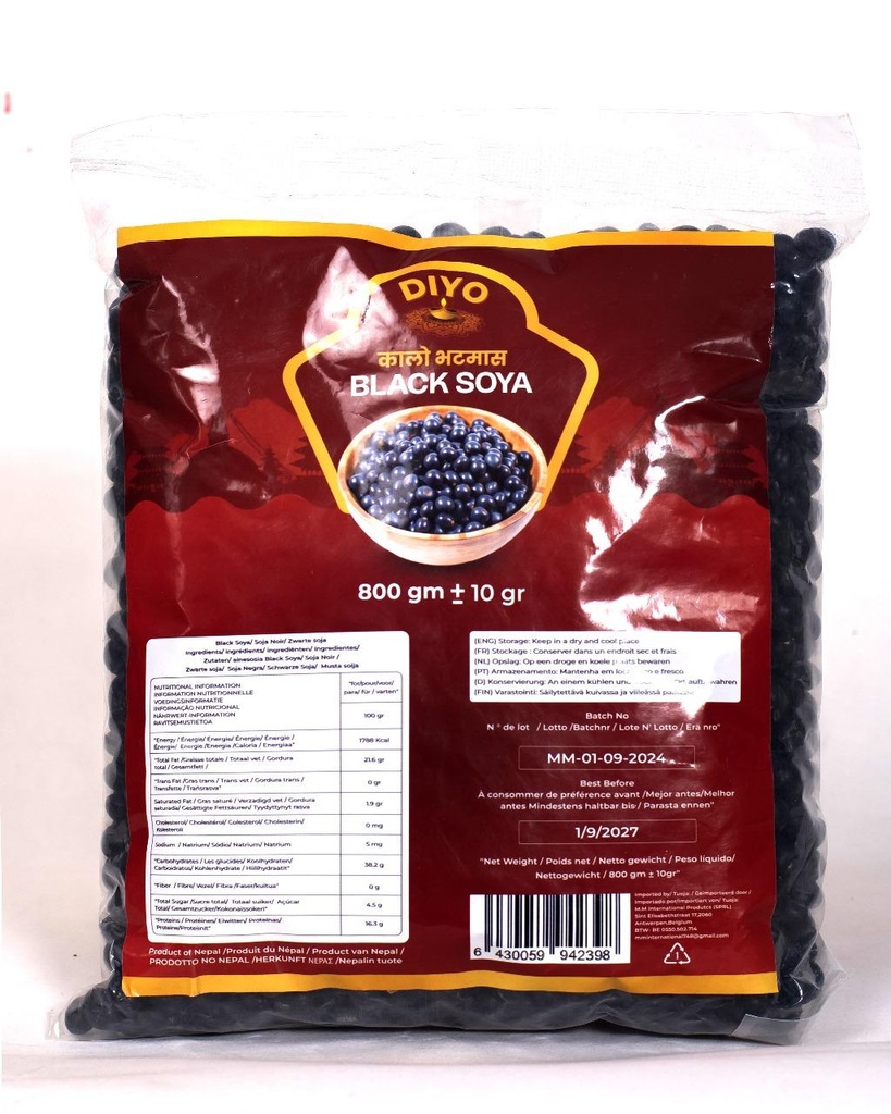 DIYO BLACK SOYA BEAN 20X800G