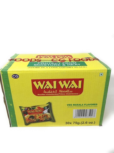 WAI WAI VEG 30X75G-BOX