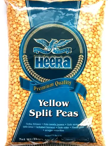 HEERA YELLOW SPLIT PEAS 6X2KG