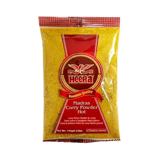 HEERA MADRAS CURRY POWDER HOT 20X100G