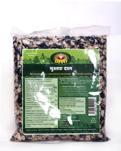 DIYO MUSTANG BLACK DAAL 800G